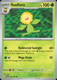 2024 Twilight Masquerade Sunflora #7 card