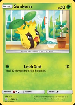 Cosmic Eclipse Sunkern #7 card
