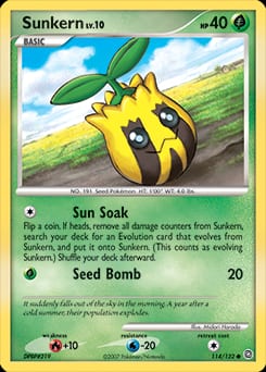 Secret Wonders Sunkern #114 card