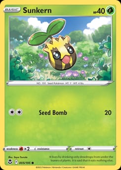 Silver Tempest Sunkern #5 card