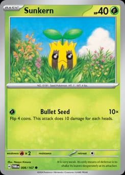Twilight Masquerade Sunkern #6 card