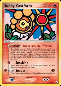 Hidden Legends Sunny Castform #26 card