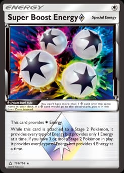 Ultra Prism Super Boost Energy ◇ #136 card