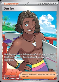 Surging Sparks Surfer #235 card