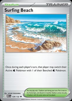 Mega Evolution Surfing Beach #129 card