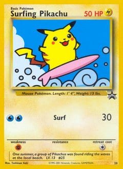 Wizards Black Star Promos Surfing Pikachu #28 card