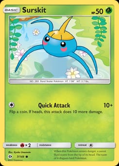 Sun & Moon Surskit #7 card