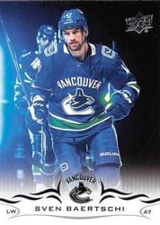 2018-19 Upper Deck Base Set Sven Baertschi #175 card