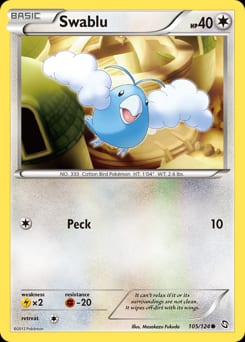 Dragons Exalted Swablu #105 card