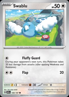Obsidian Flames Swablu #169 card