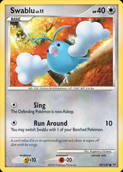 Platinum Swablu #97 card
