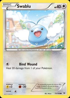 Roaring Skies Swablu #73 card