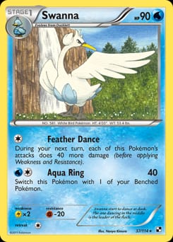 Black & White Swanna #37 card