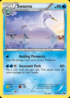 Dark Explorers Swanna #36 card