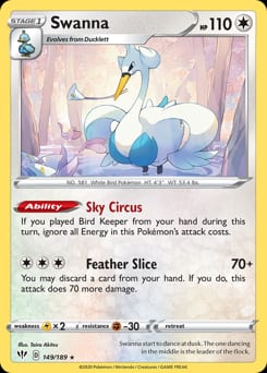 Darkness Ablaze Swanna #149 card