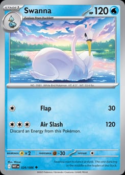 2025 White Flare Swanna #26 card