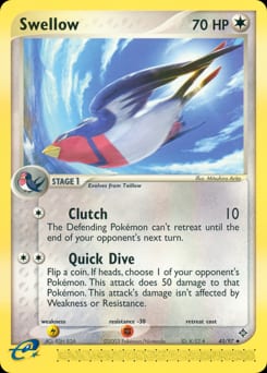 2003 Dragon Swellow #45 card