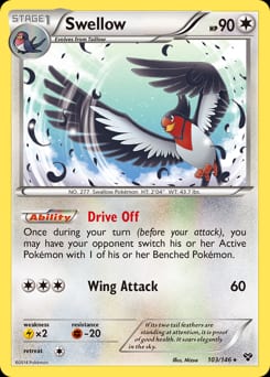 2014 XY Swellow #103 card