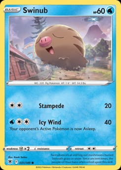 2022 Astral Radiance Swinub #31 card