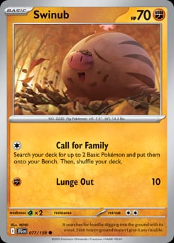 Journey Together Swinub #77 card
