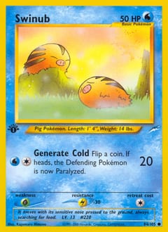 Neo Destiny Swinub #84 card