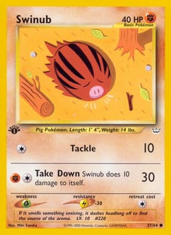 Neo Revelation Swinub #57 card