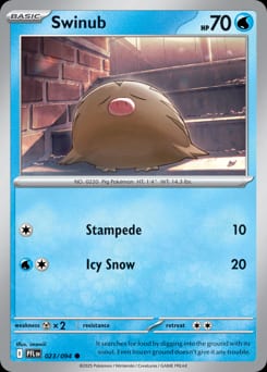 2025 Phantasmal Flames Swinub #23 card