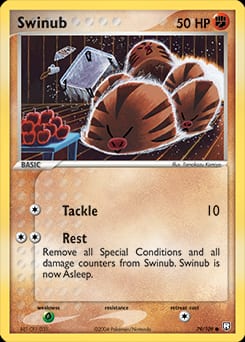 Team Rocket Returns Swinub #79 card