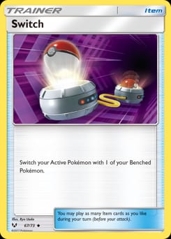 Shining Legends Switch #67 card