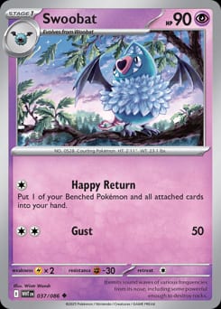 White Flare Swoobat #37 card