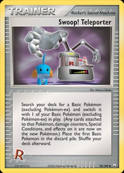 2004 Team Rocket Returns Swoop! Teleporter #92 card