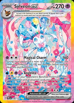 2025 Prismatic Evolutions Sylveon ex #156