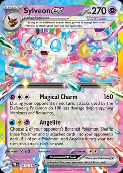 2025 Prismatic Evolutions Sylveon ex #41 card