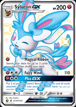 Hidden Fates Shiny Vault Sylveon-GX #SV76 card