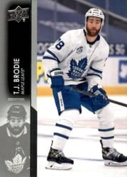 2021-22 Upper Deck Base Set T.J. Brodie #166 card