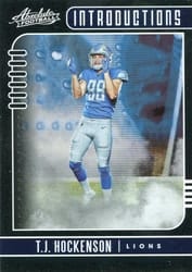 2019 Panini Absolute Introductions T.J. Hockenson #19 card