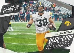 2019 Panini Prestige Blue Chip Recruits T.J. Hockenson #BC-TH card
