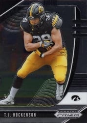 2020 Panini Prizm Draft Picks Base Set T.J. Hockenson #94 card