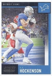 2020 Score Base Set T.J. Hockenson #218 card
