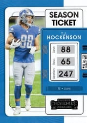 2021 Panini Contenders Base Set T.J. Hockenson #33 card