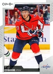 2020-21 O-Pee-Chee Base Set T.J. Oshie #136 card
