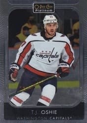 2021-22 O-Pee-Chee Platinum Base Set T.J. Oshie #158 card