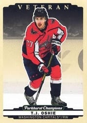 2022-23 Parkhurst Champions Base Set T.J. Oshie #66 card