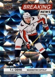 2024-25 Upper Deck Breaking News T.J. Oshie #BN-18 card