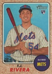 2017 Topps Heritage Base Set T.J. Rivera #697 card