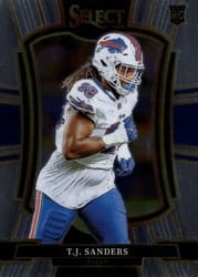 2025 Panini Select Base Set T.J. Sanders #185 card