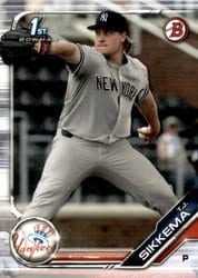 2019 Bowman Draft Base Set T.J. Sikkema #BD-34 card