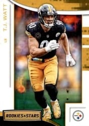 2018 Panini Rookies & Stars Base Set T.J. Watt #75 card