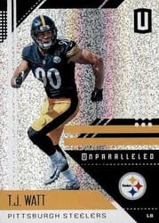 2018 Panini Unparalleled Base Set T.J. Watt #168 card