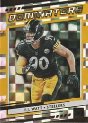 2020 Donruss Dominators T.J. Watt #D-TJW card